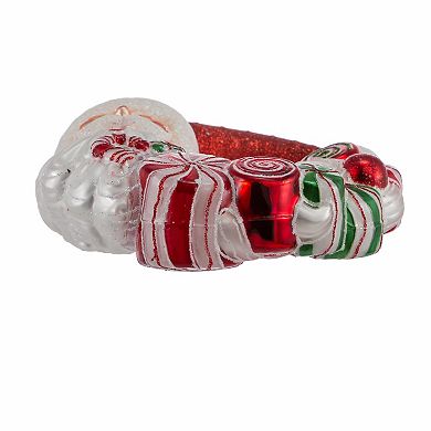 Kurt Adler Bellisimo Santa Candy Wreath Christmas Ornament