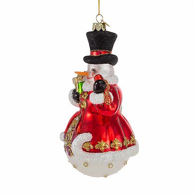 Kurt Adler Bellisimo Snowman & Top Hat Christmas Ornament