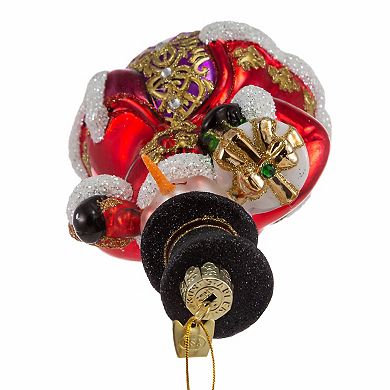 Kurt Adler Bellisimo Snowman & Top Hat Christmas Ornament