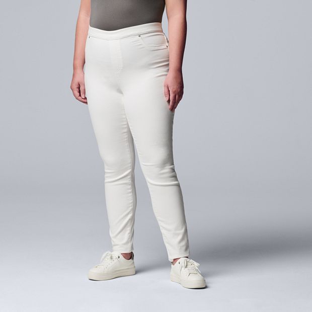 Plus Size Simply Vera Vera Wang Denim Leggings