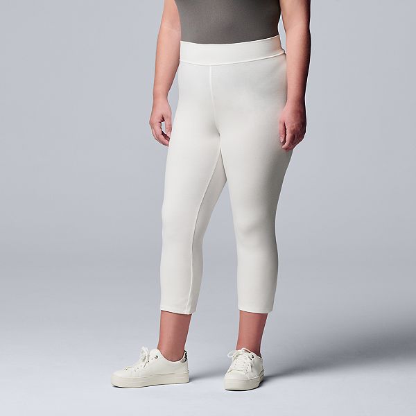 Simply Vera Vera Wang Live-In Mid Rise Capri Legging