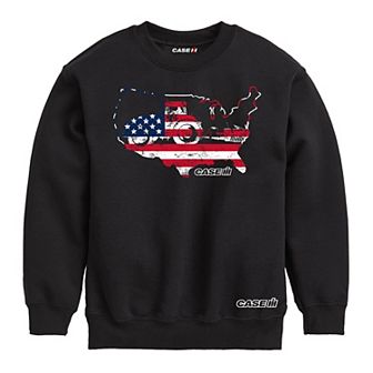 Boys 8-20 Case IH Magnum USA Map Fleece