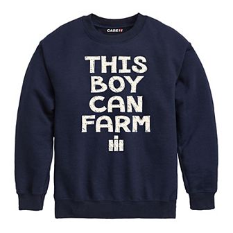 Boys 8-20 Case IH This Boy Can Farm Fleece