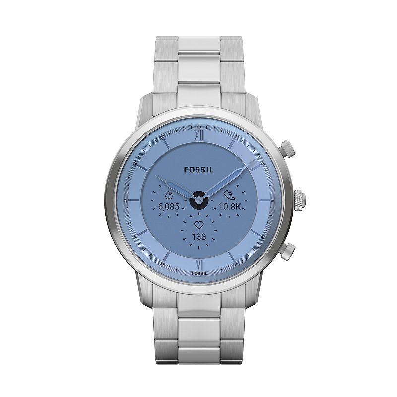 29210370 Fossil Mens Hybrid Silver Smart Watch, Large sku 29210370