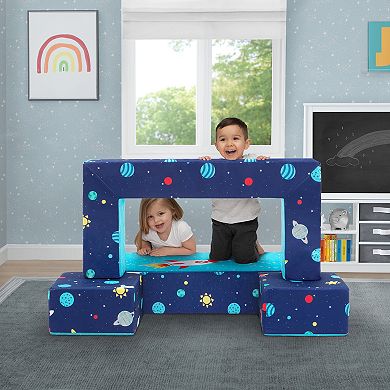 Delta Children Foam Convert Sofa Play Set Space