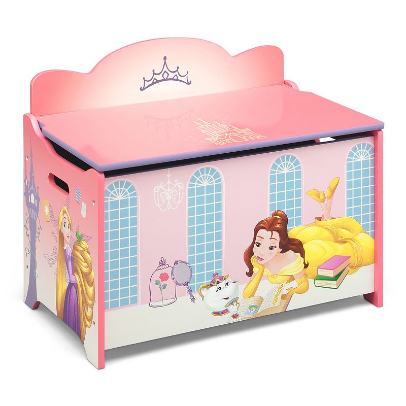 Disney Princess Deluxe Toy Box by Delta Children, Blue