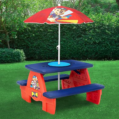 Delta Children PAW Patrol Picnic Table with Umbrella