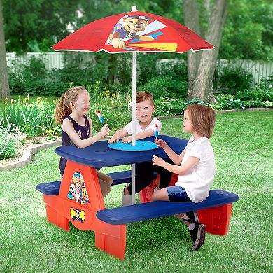 Delta Children PAW Patrol Picnic Table with Umbrella