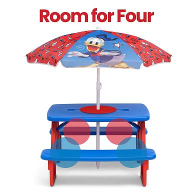 Disney's Mickey Mouse Picnic Table with Umbrella by Delta Children 