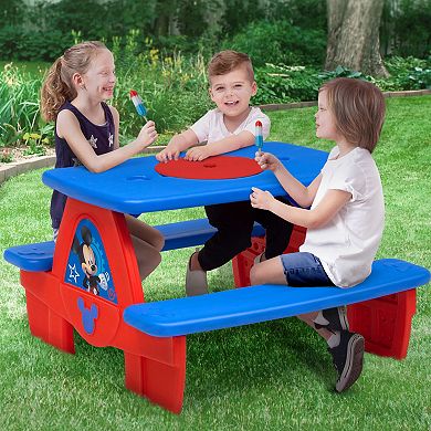Disney's Mickey Mouse Picnic Table with Umbrella by Delta Children 