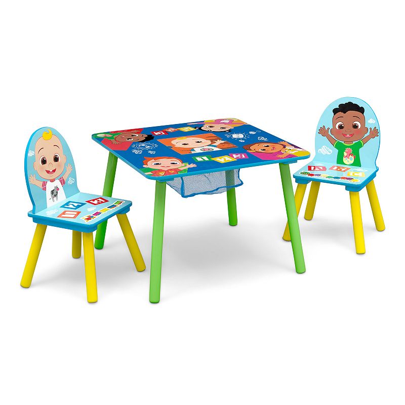 Delta Children CoCoMelon Table & Chairs Set, Blue