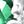 Silver Tone Green
