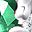 Silver Tone Green