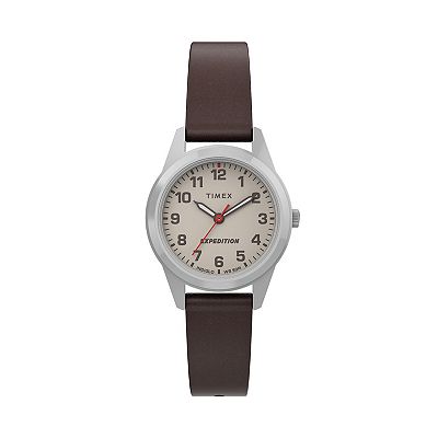 Timex Women s Expedition Field Mini Leather Strap Watch TW4B25600JT