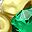 Gold Tone Green