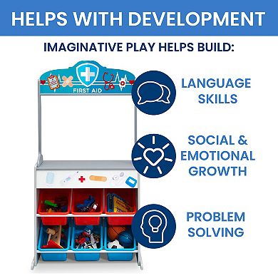 Delta Children Reversible 4-in-1 Pretend Play Center
