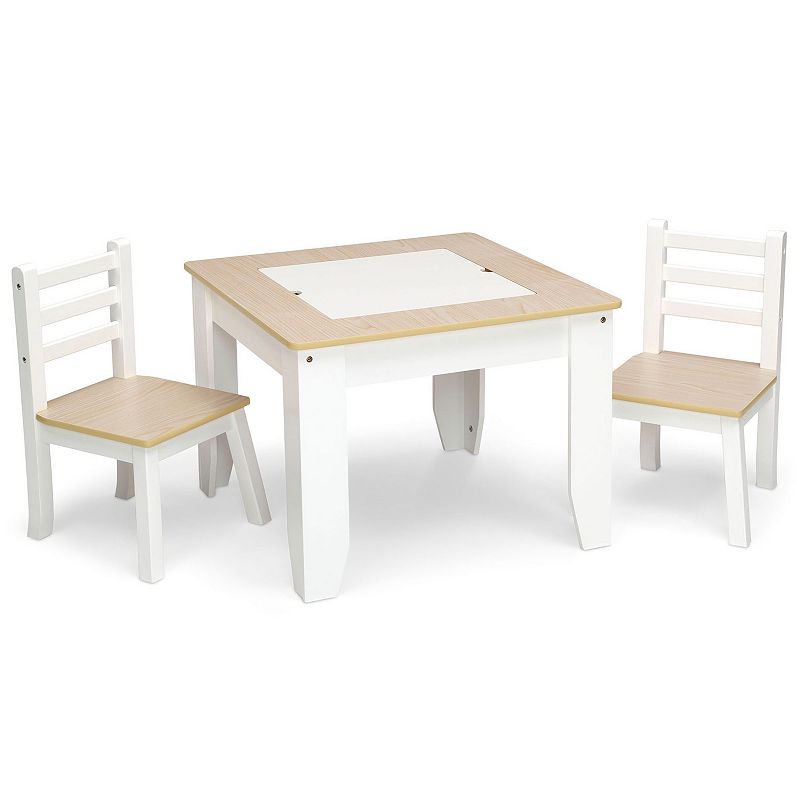 30529093 Delta Children Chelsea Table and Chairs Set, White sku 30529093