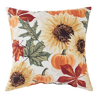 Greendale Home Fashions Fall Seasonal Sunflowers Throw Pillow