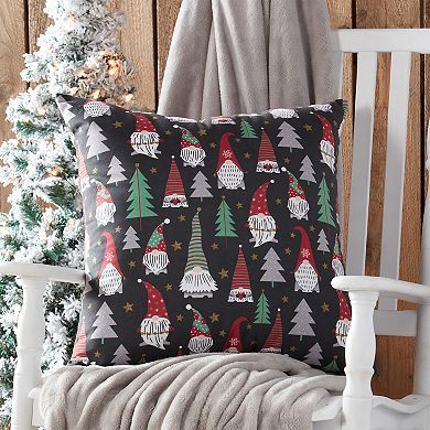 Greendale Home Fashions Holiday Gnomies Throw Pillow