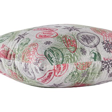 Greendale Home Fashions Holiday Workshop Throw Pillow