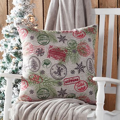 Greendale Home Fashions Holiday Workshop Throw Pillow