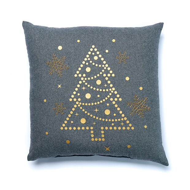 Gold 2024 christmas pillow