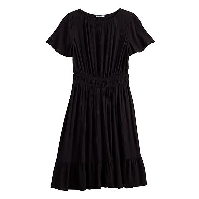 Women's Croft & Barrow® Flutter Sleeve Dress