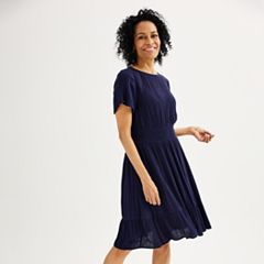 Kohls navy blue clearance dresses