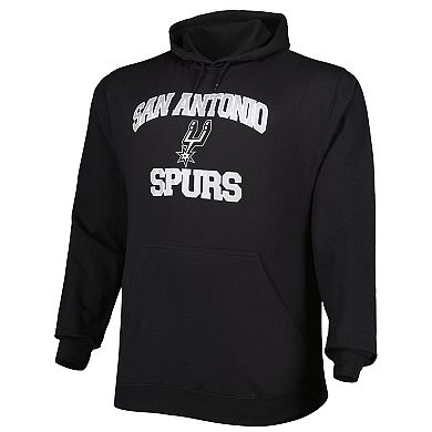 Men's Black San Antonio Spurs Big & Tall Heart & Soul Pullover Hoodie