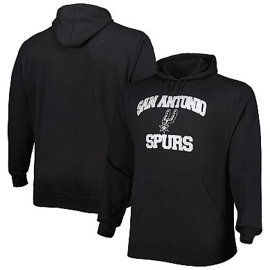 Men's Black San Antonio Spurs Big & Tall Heart & Soul Pullover Hoodie