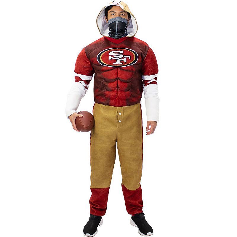 Mens Scarlet San Francisco 49ers Game Day Costume, Size: Small, 49R Red