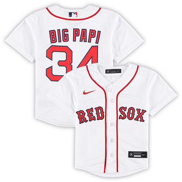 Preschool David Ortiz White Boston Red Sox 2022 Hall of Fame Replica Player  Jersey
