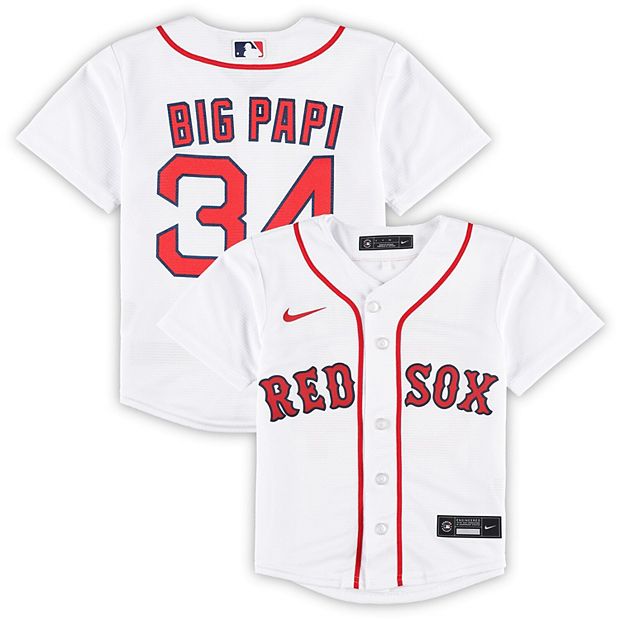 David Ortiz official youth Red Sox home jersey