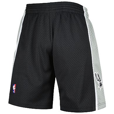 Men's Mitchell & Ness Black San Antonio Spurs 1998-99 Hardwood Classics ...