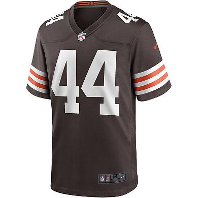 Men's Nike Leroy Kelly Brown Cleveland Browns Game Retired Player Jersey