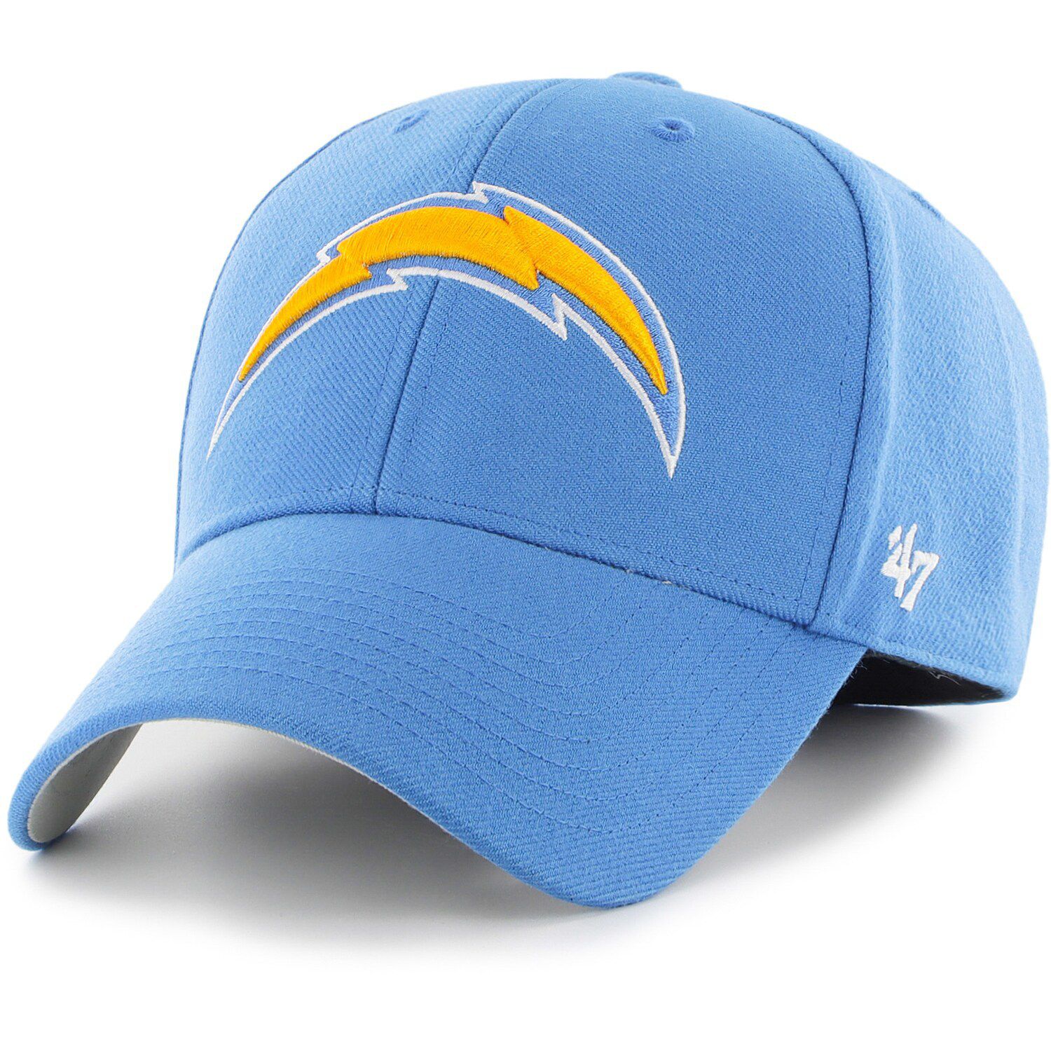 Men's '47 Cream Los Angeles Chargers Crossroad MVP Adjustable Hat