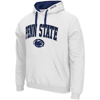 Men's Colosseum White Penn State Nittany Lions Big & Tall Arch & Logo 2.0 Pullover Hoodie