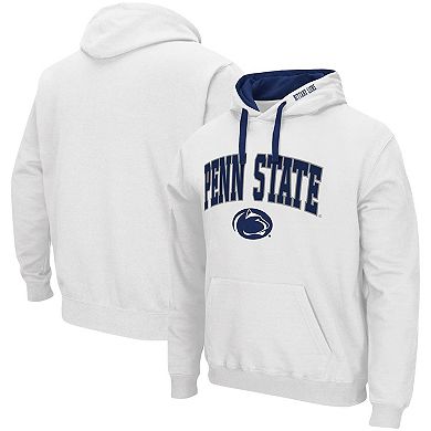 Men's Colosseum White Penn State Nittany Lions Big & Tall Arch & Logo 2.0 Pullover Hoodie