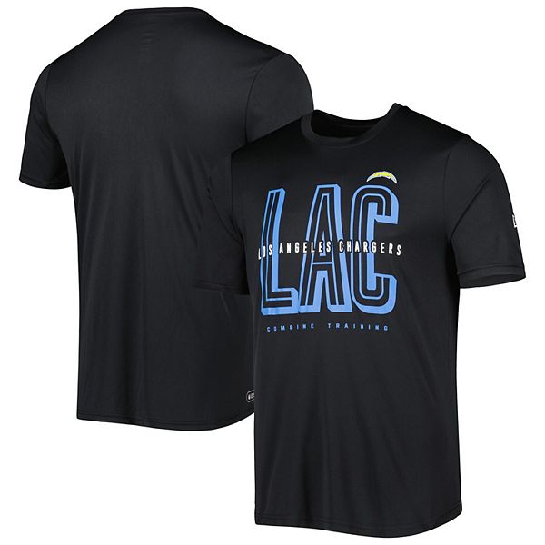 Men's New Era Black Los Angeles Chargers Scrimmage T-Shirt