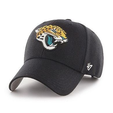 Men's '47 Black Jacksonville Jaguars MVP Adjustable Hat