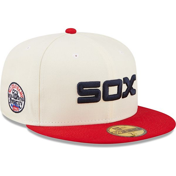 Men's New Era White/Red Chicago White Sox Cooperstown Collection