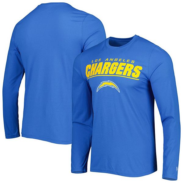 Los Angeles Chargers Nike Dri-Fit Cotton Long Sleeve Raglan T-Shirt - Mens