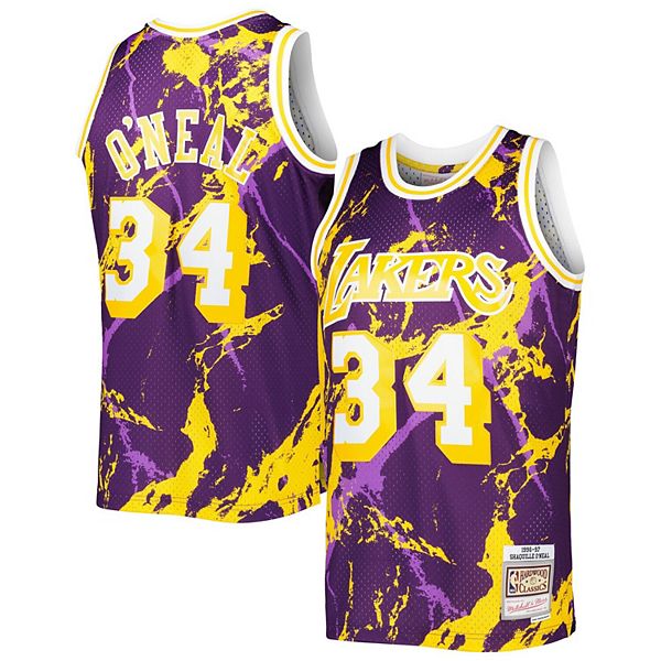 Shaquille O'Neal Los Angeles Lakers Mitchell & Ness Hardwood