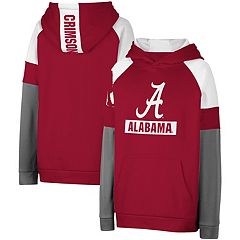 Youth Stadium Athletic Charcoal Alabama Crimson Tide Big Logo Pullover Hoodie