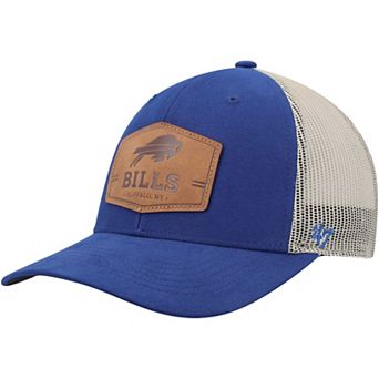 Men's '47 Royal/Natural Buffalo Bills Rawhide Trucker Adjustable Hat