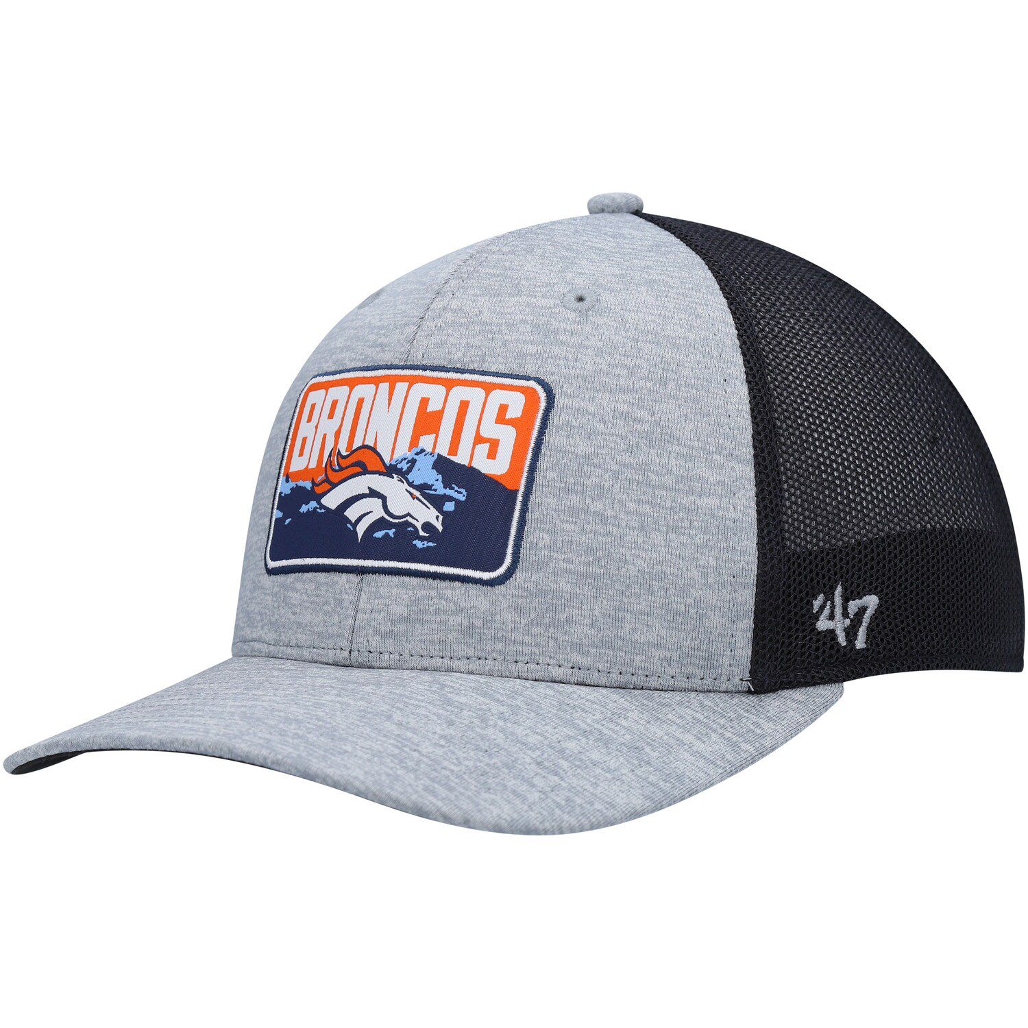 Men's '47 Royal Denver Broncos Gridiron Classics Franchise Legacy Fitted Hat Size: Large