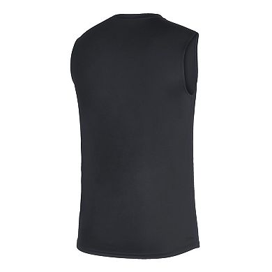 Men's adidas Black Texas A&M Aggies Sideline Football Locker Creator AEROREADY Sleeveless T-Shirt