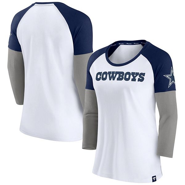 Dallas Cowboys Fanatics Branded Women's Arch Raglan 3/4