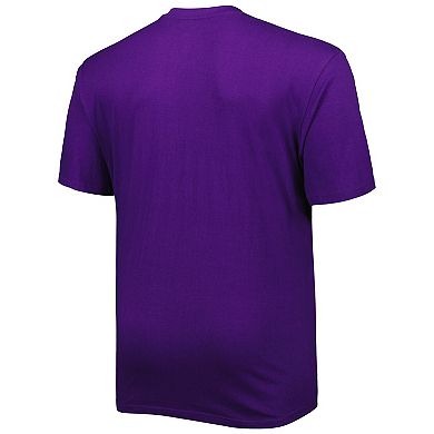 Men's Purple Los Angeles Lakers Big & Tall Heart & Soul T-Shirt