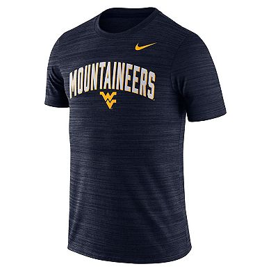 Men's Nike Navy West Virginia Mountaineers Game Day Sideline Velocity Performance T-Shirt